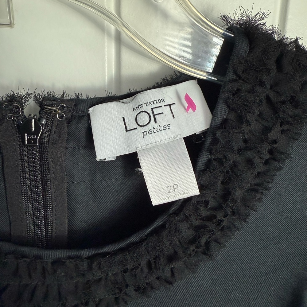 Ann Taylor LOFT Black Mini Dress - Picture 2 of 5